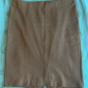 Elegant Brown Pencil Skirt